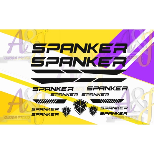 spanker bicycle frame design set vinyl cutout sticker | Shopee Philippines