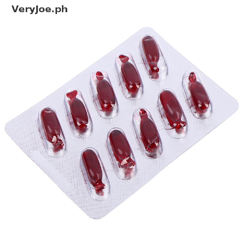 [VeryJoe] 10pcs Halloween Fake Blood Capsule Plasma Pills Vampire ...