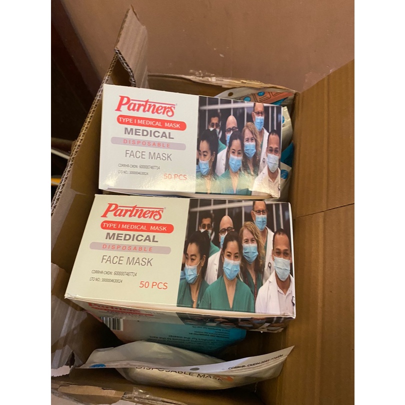 Partners Surgical Face Mask Hospital Grade 3Ply Type 1 with Earloop