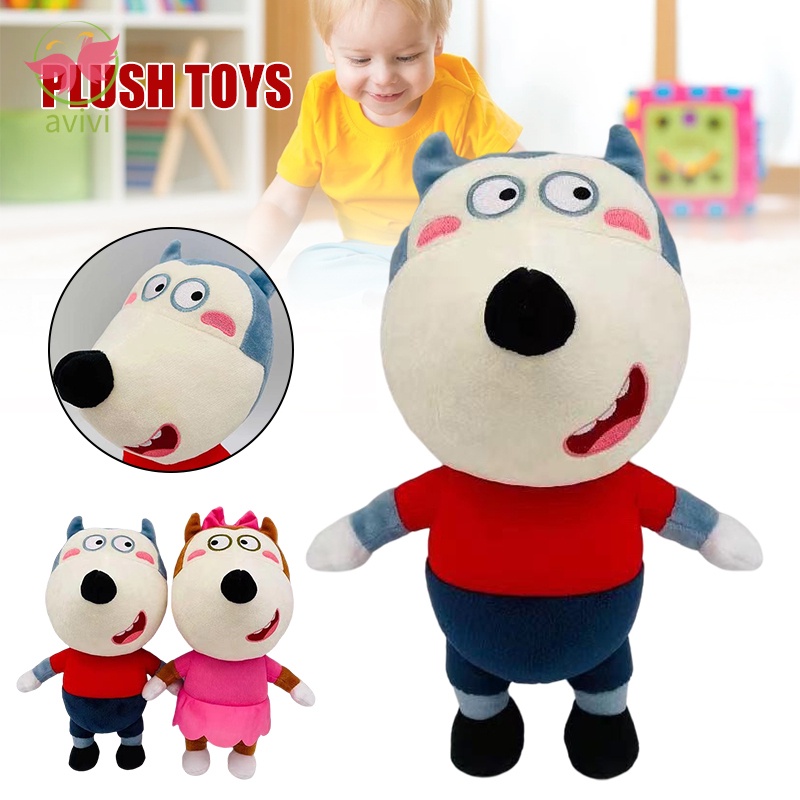 Plush Wolfoo and Lucy Toy with Cartoon Type Soft Durable Long Lasting ...