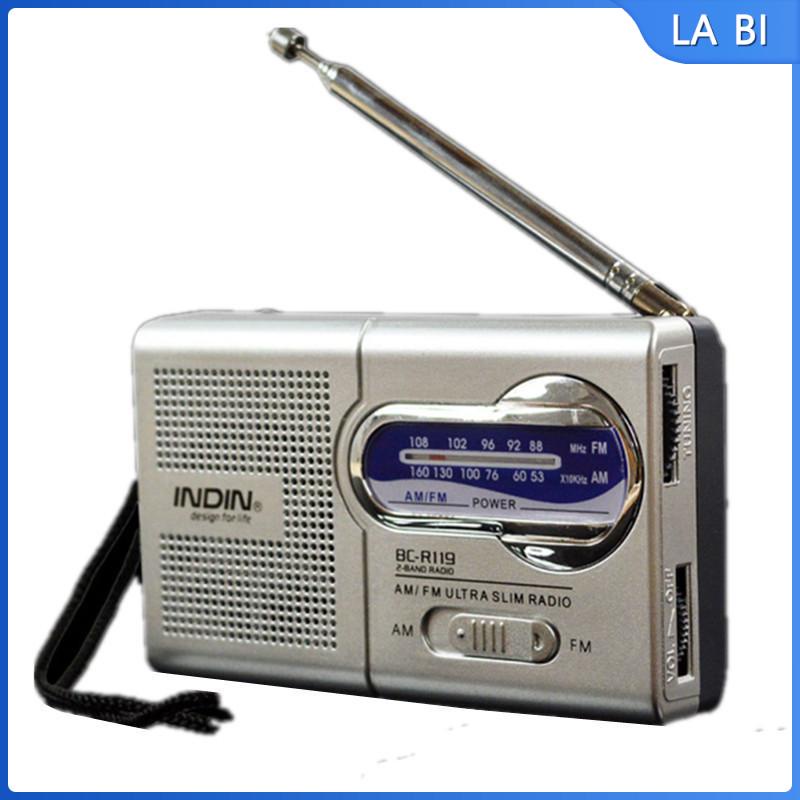 BC-R22 Pocket Portable Mini AM/FM Radio Speaker World Receiver ...