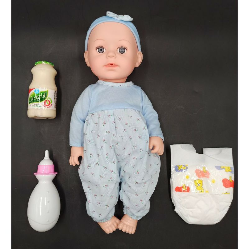 BABY ALIVE DOLL TOYS WITH DIAPER AND FEEDING BOTTLE