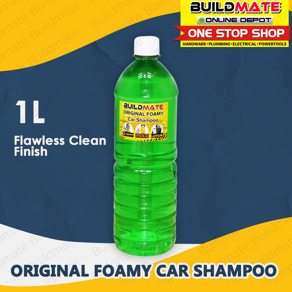 BUILDMATE Original Foamy Car Shampoo 1Liter Foaming Car Wash Shampoo