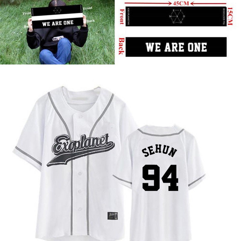 KPOP EXO PLANET No.94 SEHUN Baseball Jersey T-shirt | Shopee