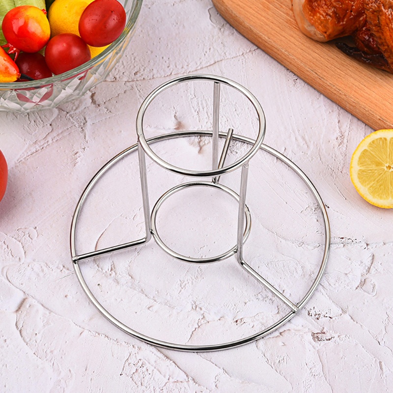 Chicken Holder Set of 2 Stainless Steel Beer Can Chicken Holders Rack