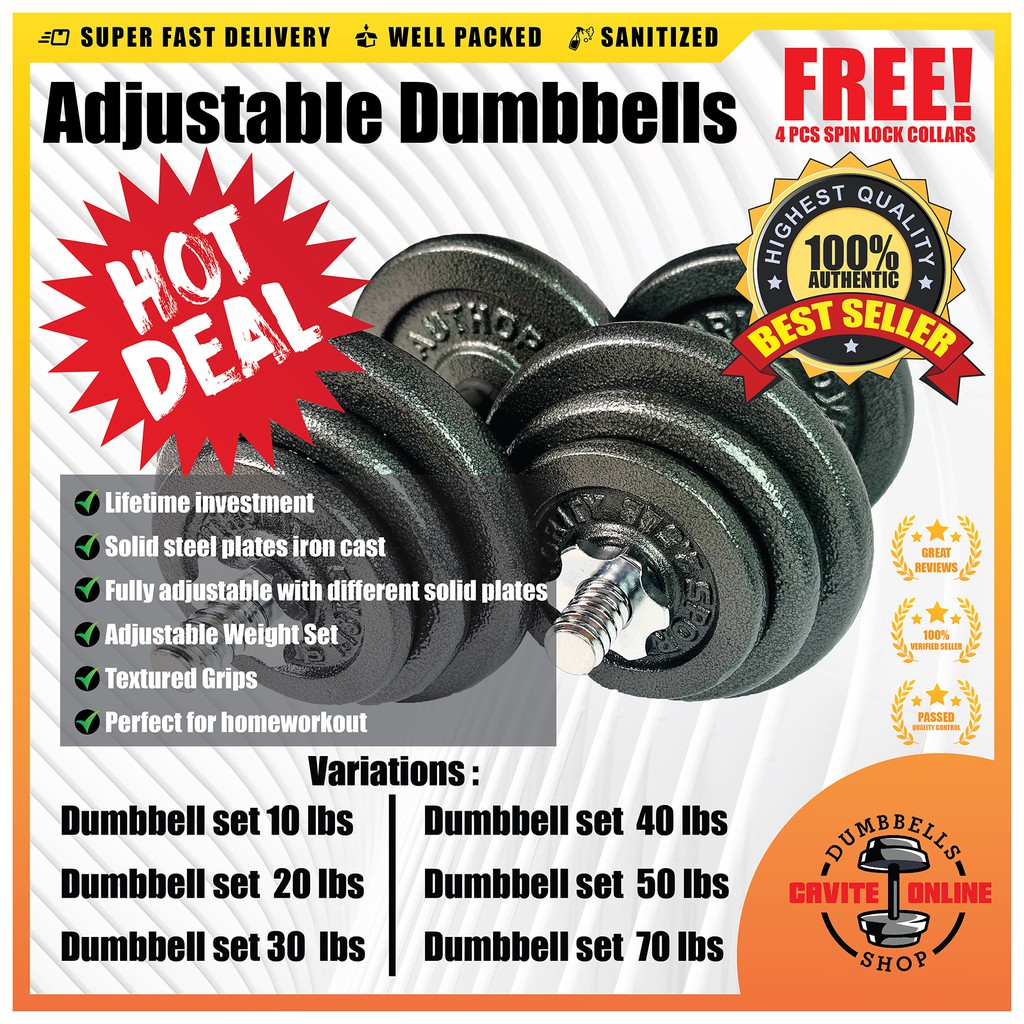 Gold's gym dumbbell discount set 40 lbs