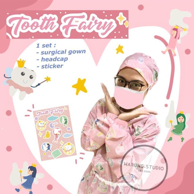 Apd Reusable Cute Tooth Fairy Motif | Shopee Philippines