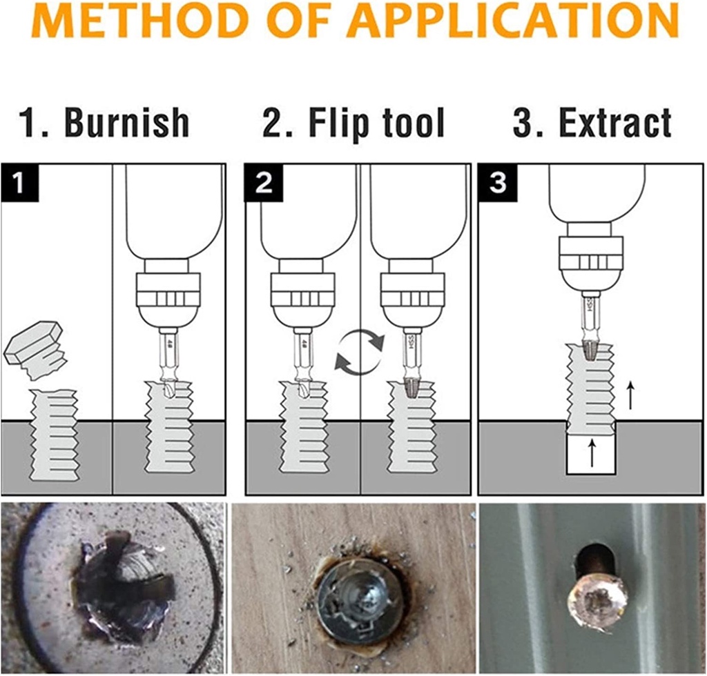 Damaged Screw Extractor Drill Bit Screw Extractor Bolt Remover Tools ...
