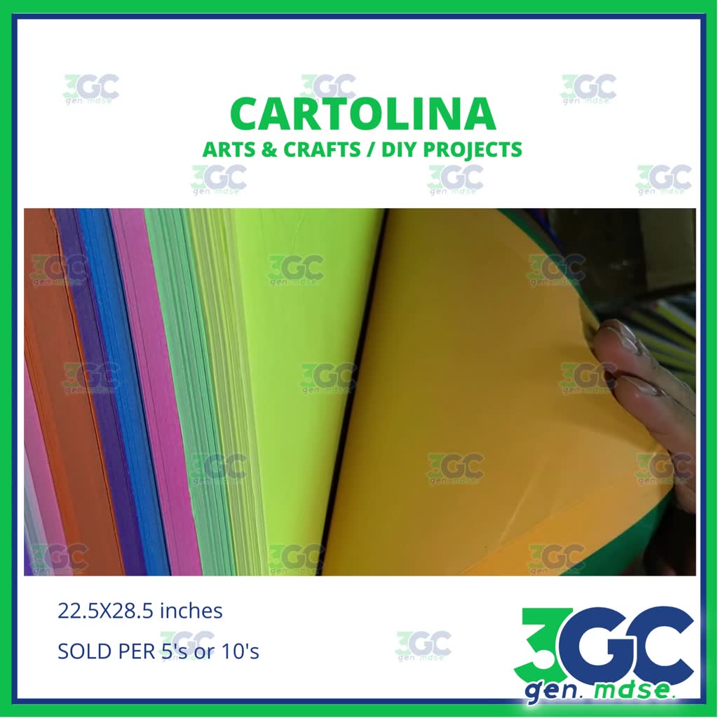 Cartolina 5/10 sheets for Poster Making | Colored Cardboard for School ...