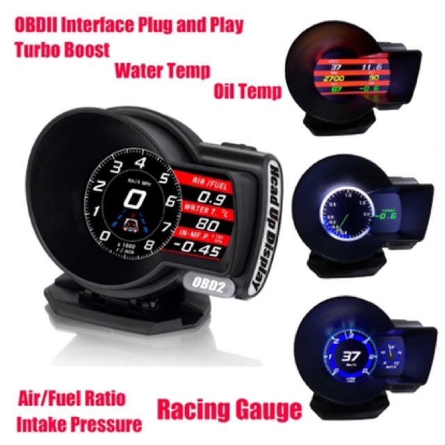 Multi Function OBD2 Meter Digital Gauge Meter Magician OBD HEAD UP