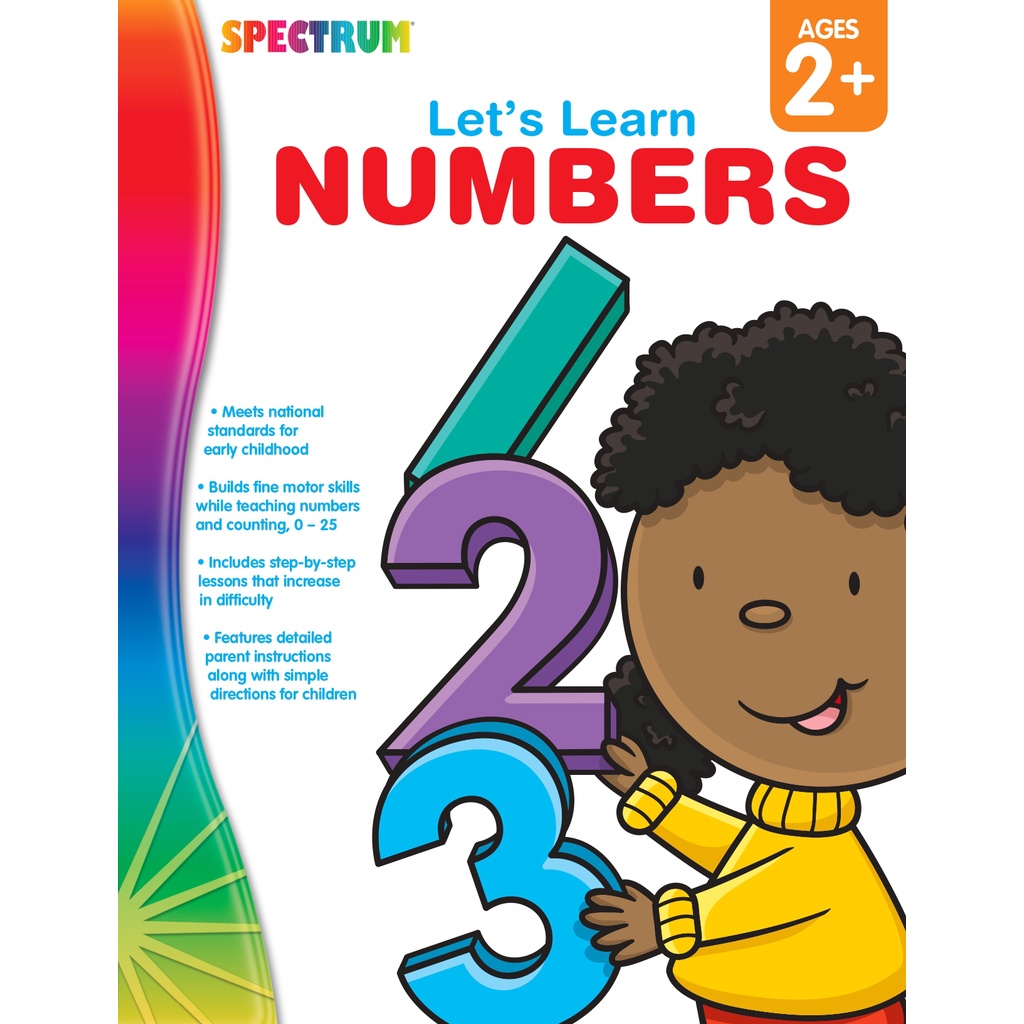 Workbook For 2 Years Old Numbers 65 Pages All Full Colors 