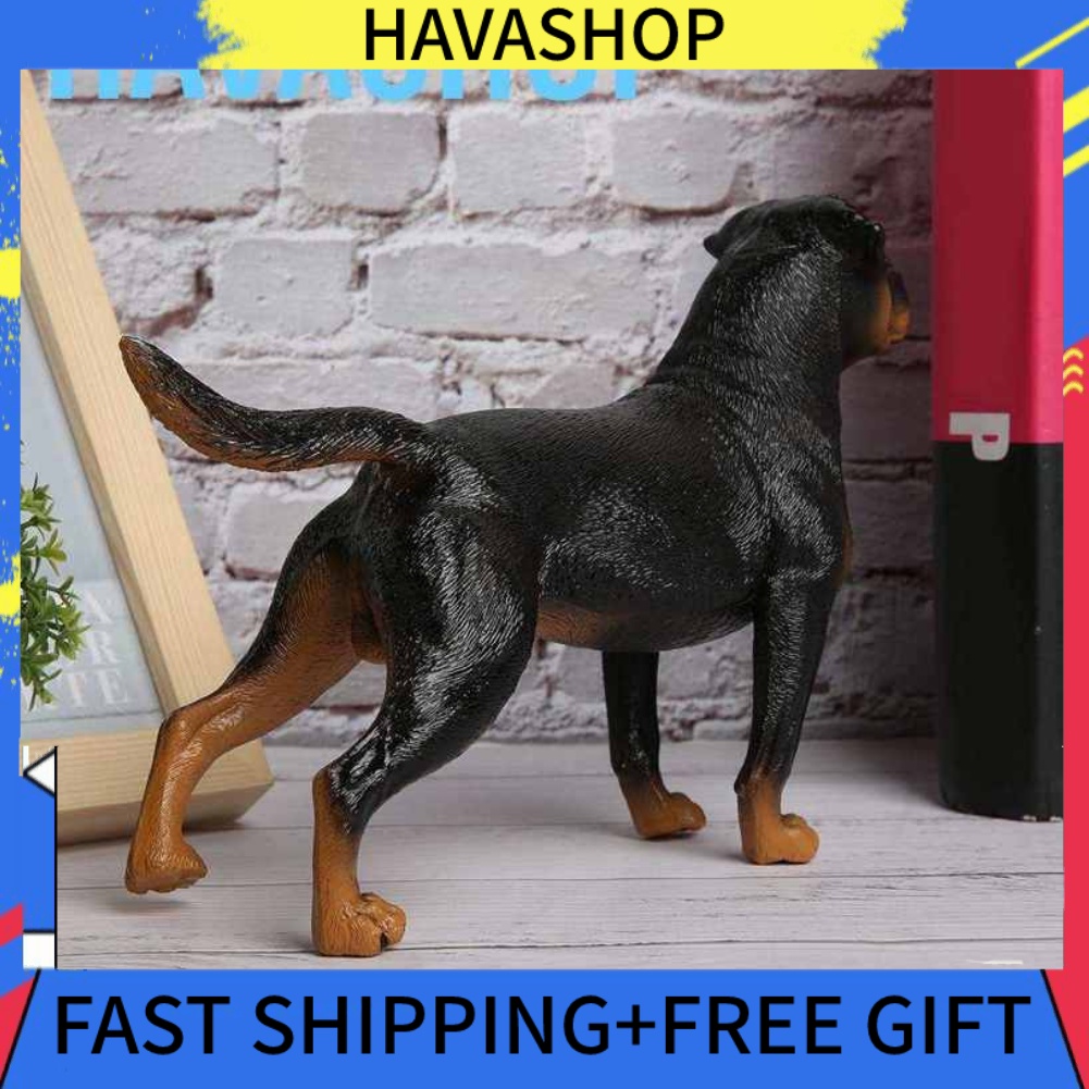 (Seller Recommend)Realistic Dog Model High Simulation Rottweiler Toy ...