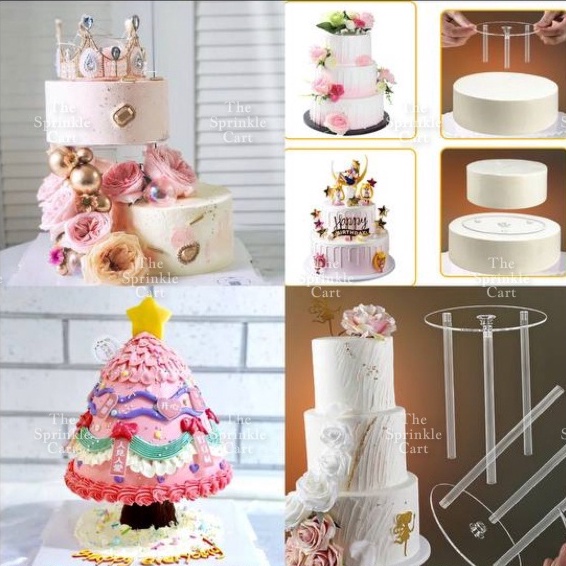 Multi-Layer Cake Support with Straw Pillars TSC | Shopee Philippines