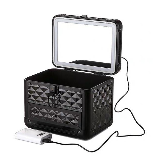 GLADKING PORTABLE LED BOX W/ DRAWER - BLACK | Shopee Philippines