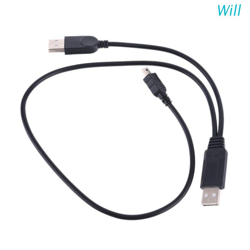 Will USB to Mini USB Data Cable Adapter Cord Line with Power Supply ...