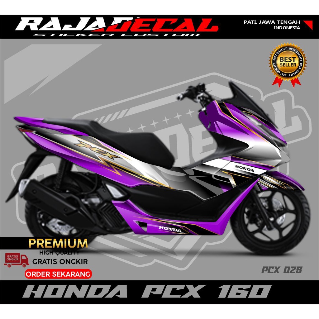 Decal Sticker Honda PCX 160 2021 Fullbody - Dekal All New PCX160 ...