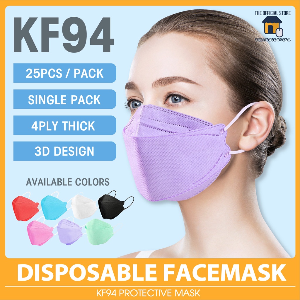The House of EQA Adult KF94 Mask 25PCS Individually Packed Korean Mask ...