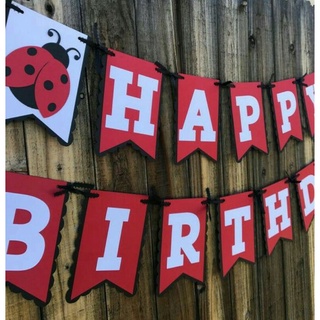 LV Theme Happy Birthday Decoration Hanging and Banner for Photo