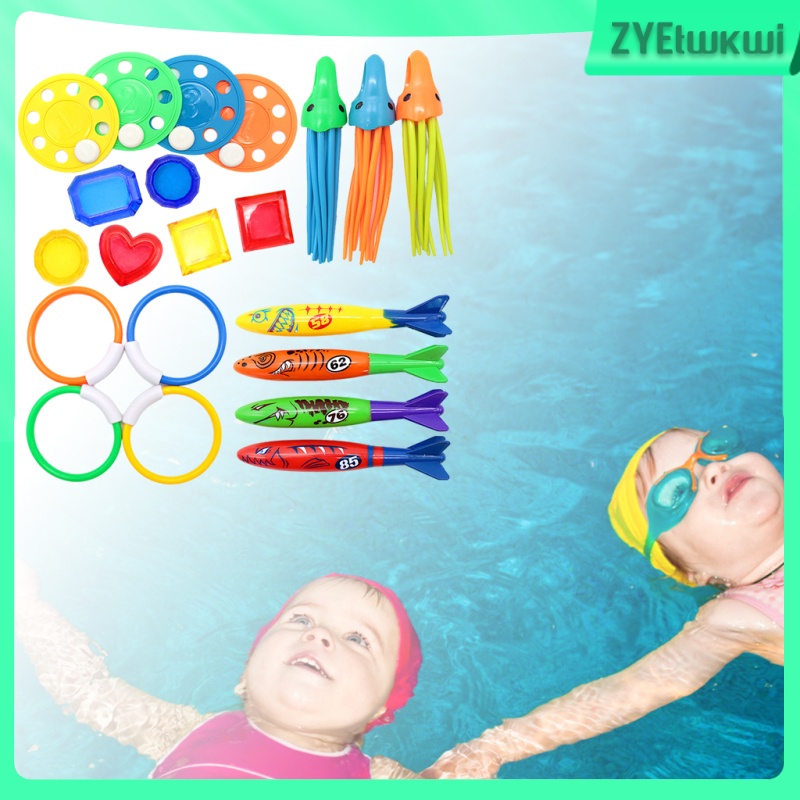 Water Diving Toys Swimming Pool Toys Set for Party Game Gifts Dive