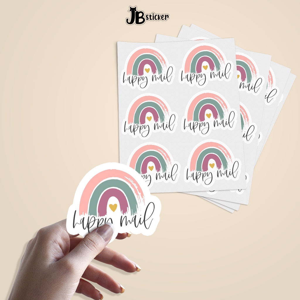 50pcs Happy Mail Sticker Label, Packaging Labels, Product Stickers ...