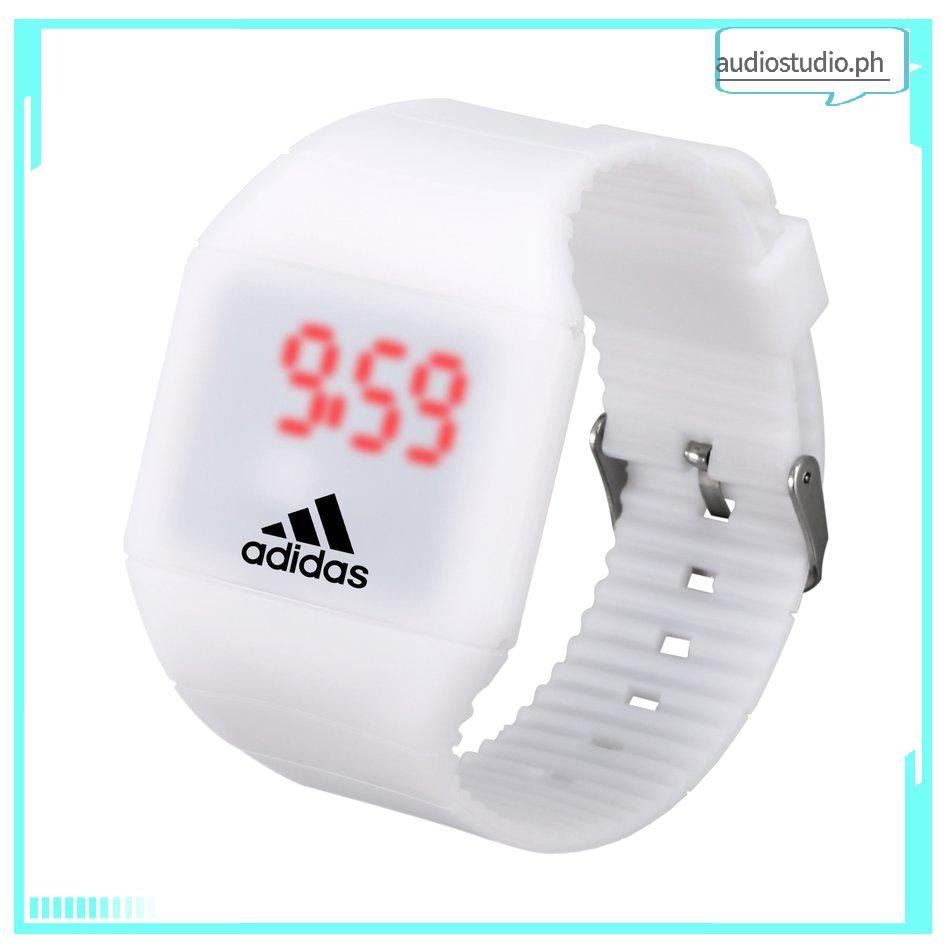 Adidas Led Waterproof Digital Watch Electronic Watch Students Leisure Men Women Sports Watch Simple Leisure Students Sport Watch Sports Bracelet Gift Shopee Philippines