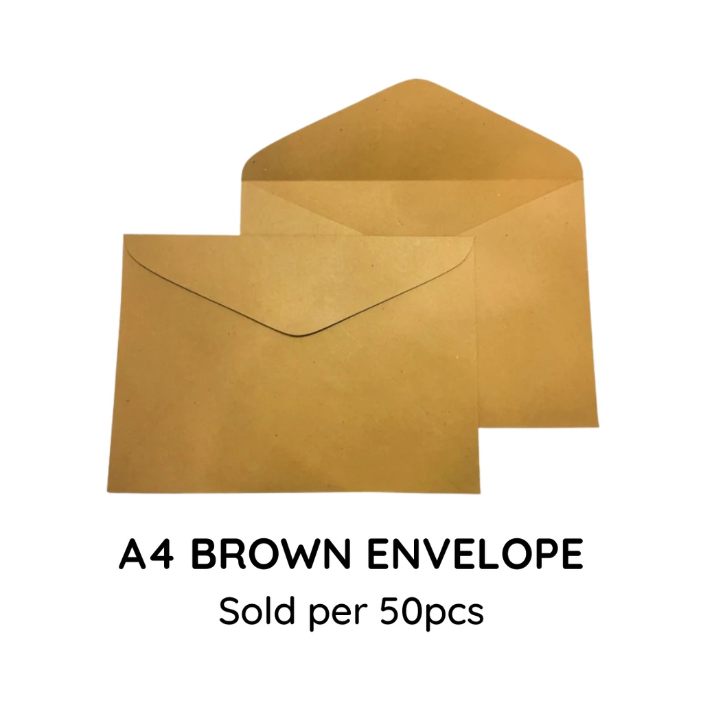 A4 Brown Envelope Quality Sold Per Bundle 50Pcs. Shopee Philippines