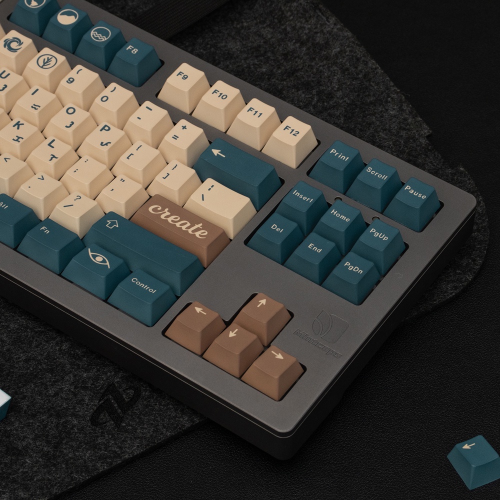 Earth Tones PBT 129 Keys Cherry Profile DYE-SUB Personalise Keycaps For ...