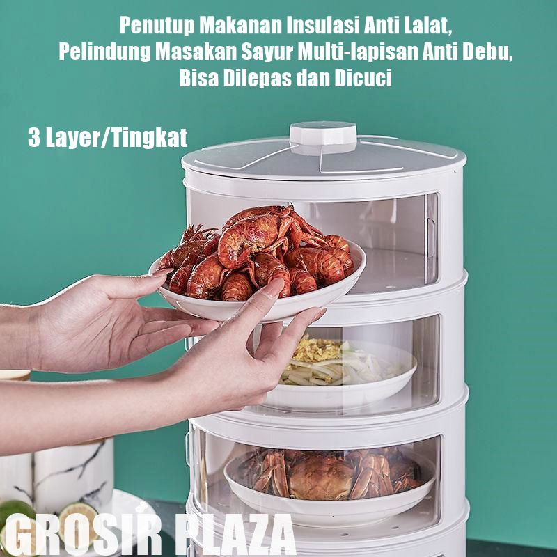 Viral 3 Tier Insulated Food Rack Stackable Food Storage Box | Shopee ...