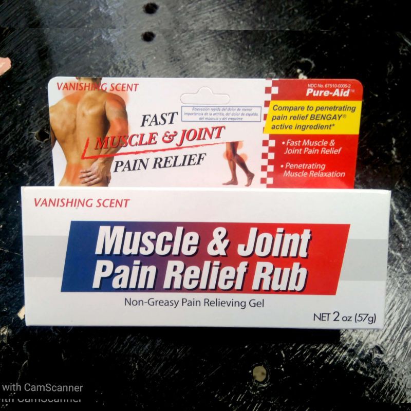 PUREAID Muscle & Joint Pain Relief Rub, 2 oz./57 grams TO BENGAY) Shopee Philippines