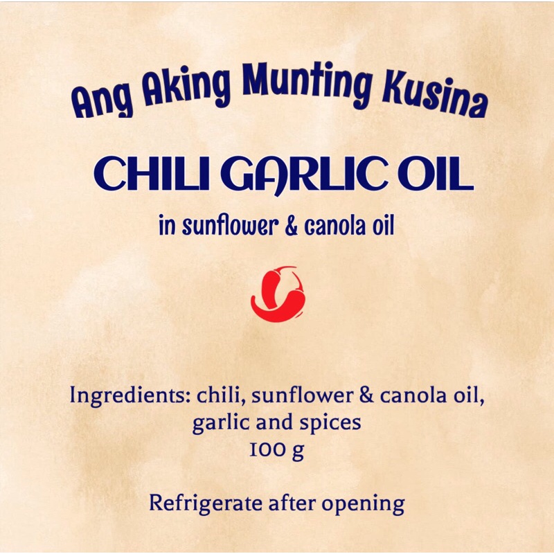 Ang Aking Munting Kusina Chili Garlic Oil Chinese Style And Classic Filipino Style Shopee