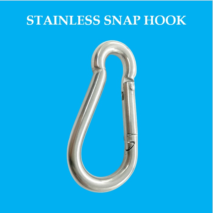 6mm 8mm 304 Stainless Safety Snap Hook Stainless Carabinner Eye Bolt
