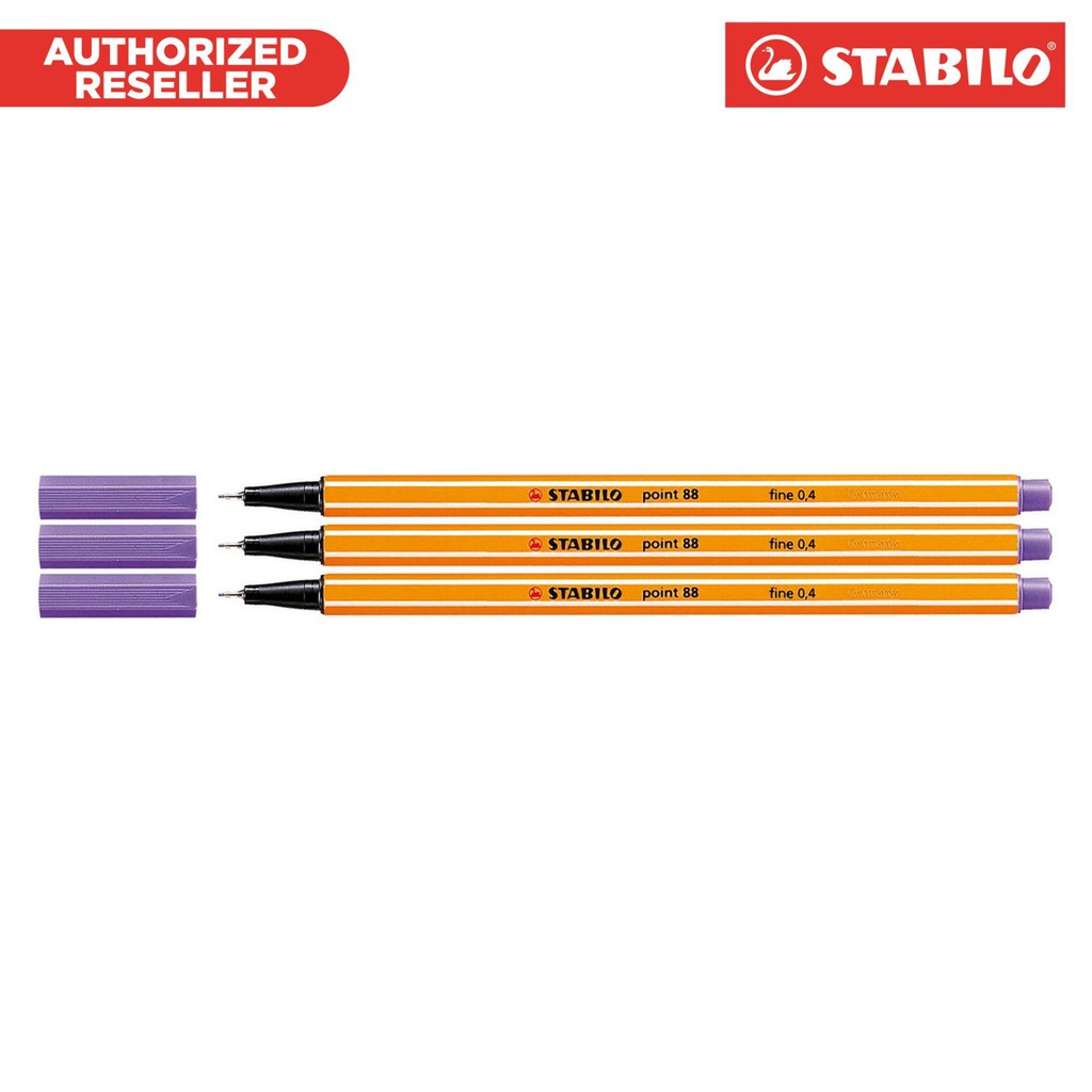 Stabilo 88/55 - Penna fineliner point 88 - Viola - Conf. 10 pz