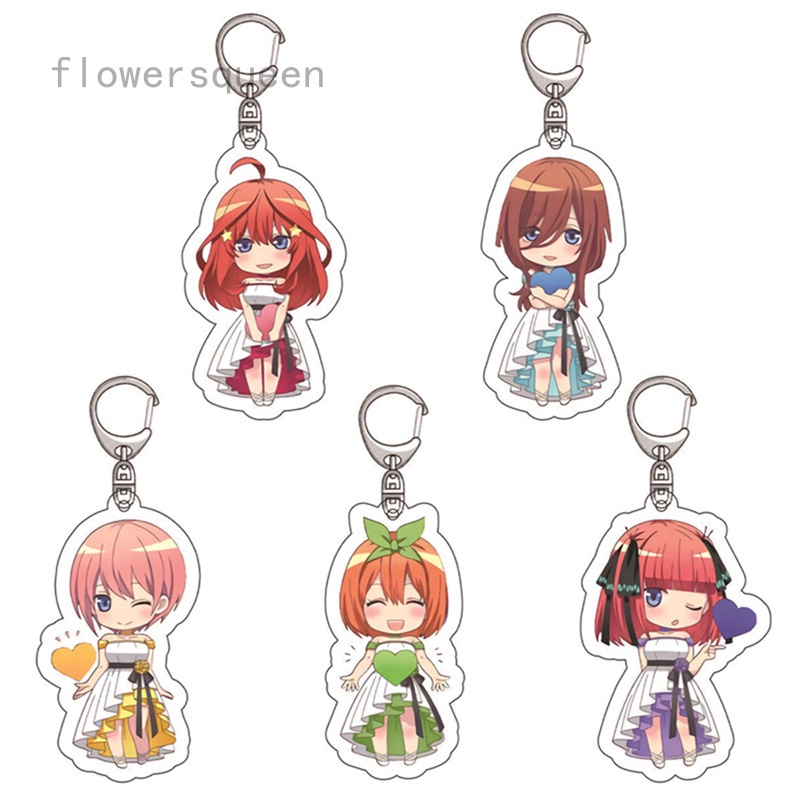 flowersqueen The Quintessential Quintuplets Keychain Nakano Ichika Nino ...