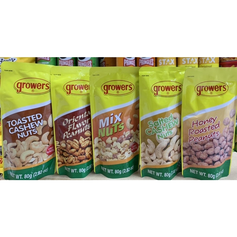 GROWERS Mix Nuts, Cashew, Roasted Nuts 80g Shopee Philippines
