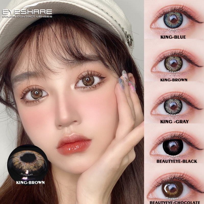 Eyeshare Colored Contact Lenses No Degree Lens Natural Beauty Eye Makeup Pcs Shopee Philippines