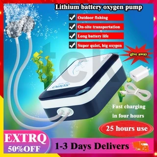 1pc Fishing Aerator Air Pump USB Lithium Battery Charging Oxygen