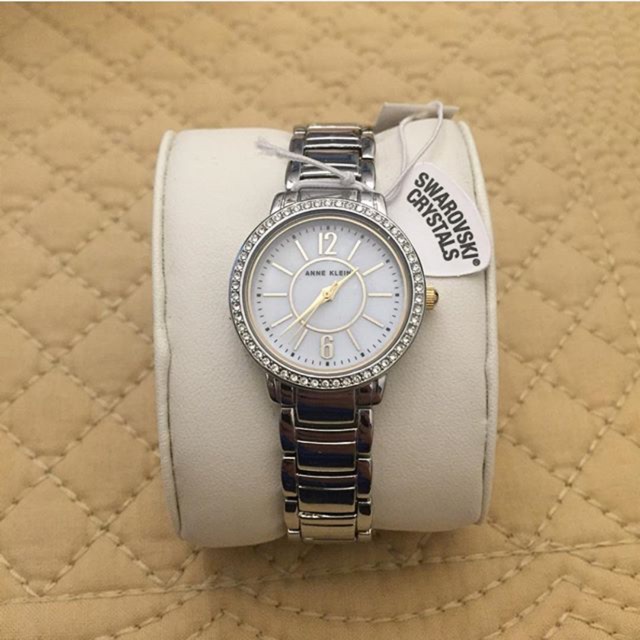 Anne klein watches with swarovski outlet crystals