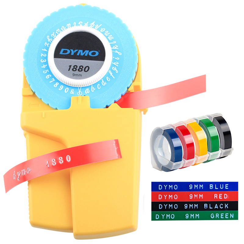 Dymo 1880 embossing label maker with 5Rolls 3D Embossing tape plastic ...