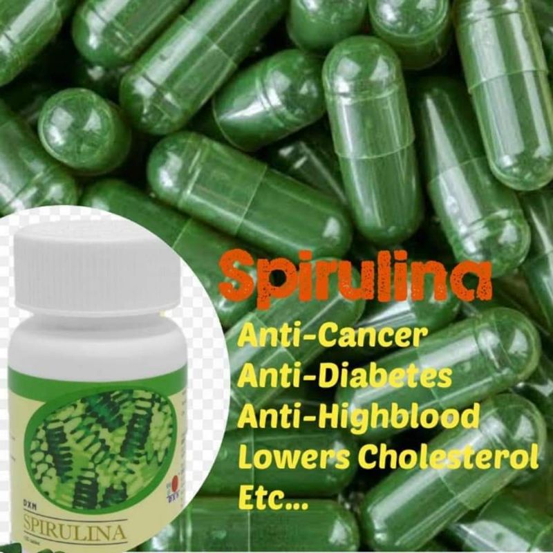 DXN SPIRULINA 100 ALKALINE AVAILABLE IN CAPSULE & 100 ALKALINE( 100