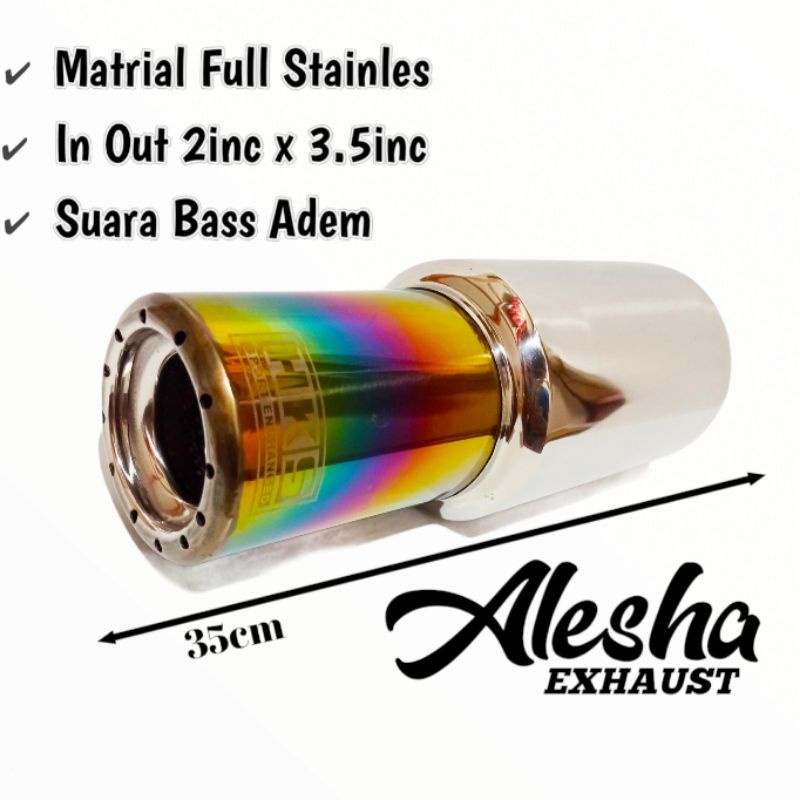 Hks Gronel Racing Car Exhaust Rainbow Full Bass Sound Shopee Philippines