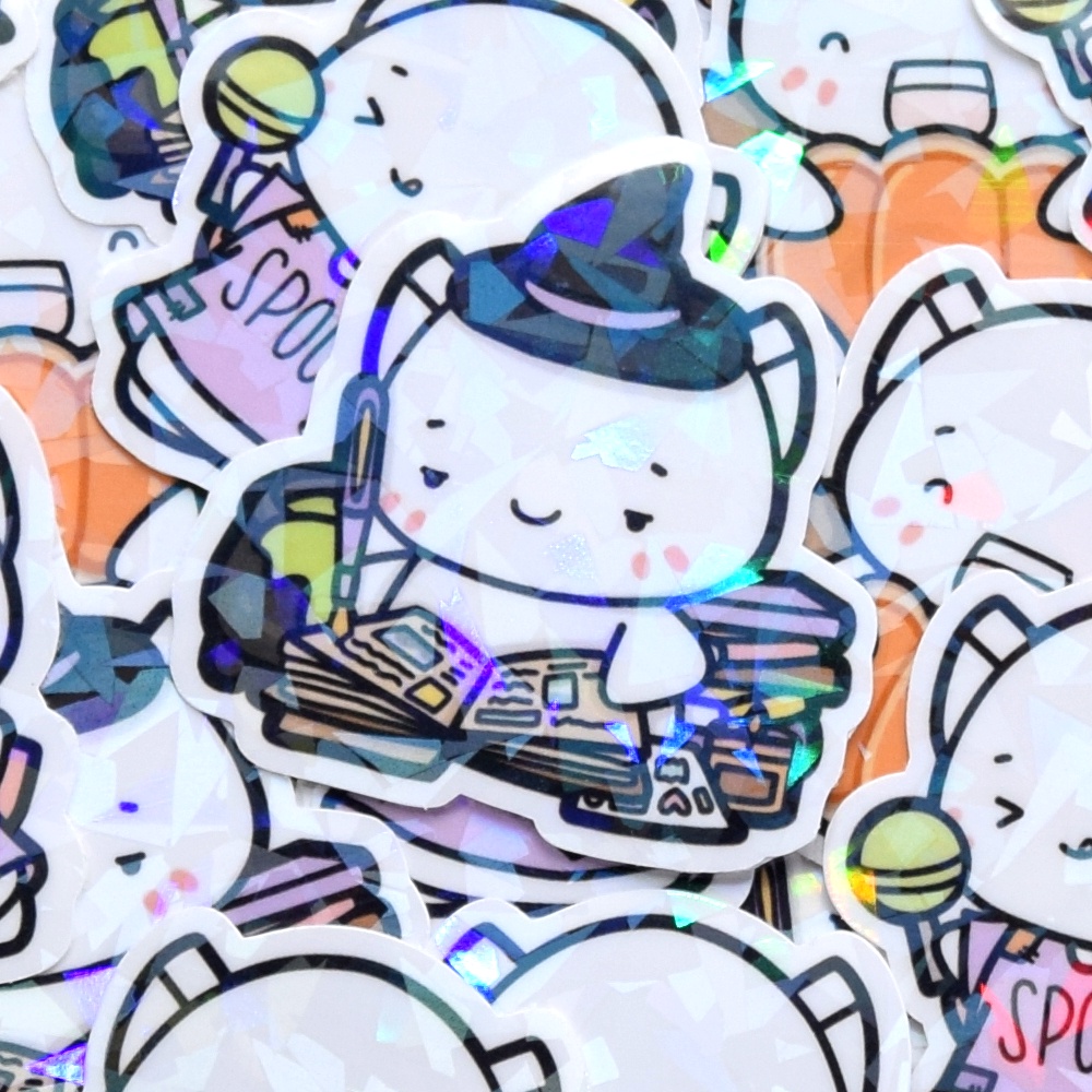 Spook Town - Vinyl Holographic Laminated Sticker Set by Stickers and ...
