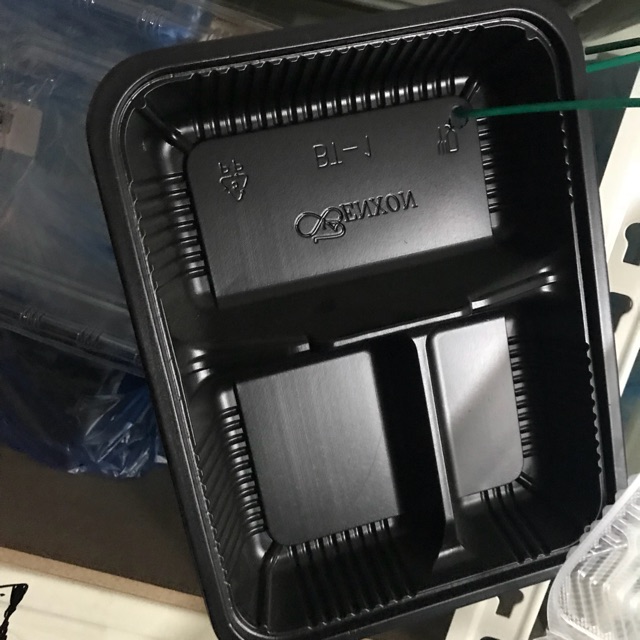 BT-1 Tray Plastic bekas Disposable Lunch Box Container (50pcs) | Shopee ...