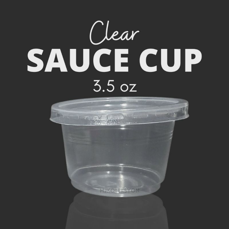 Sauce Salad Gravy Cup with Lid CLEAR & WHITE Shopee Philippines