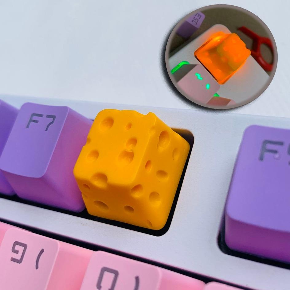 Personalized Cheese Keycap For Computer Mechanical Keyboard Cross