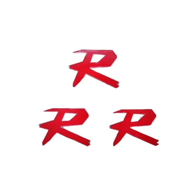 TYPE R Logo 3D emblem assorted car badges marker honda sticker metal R ...
