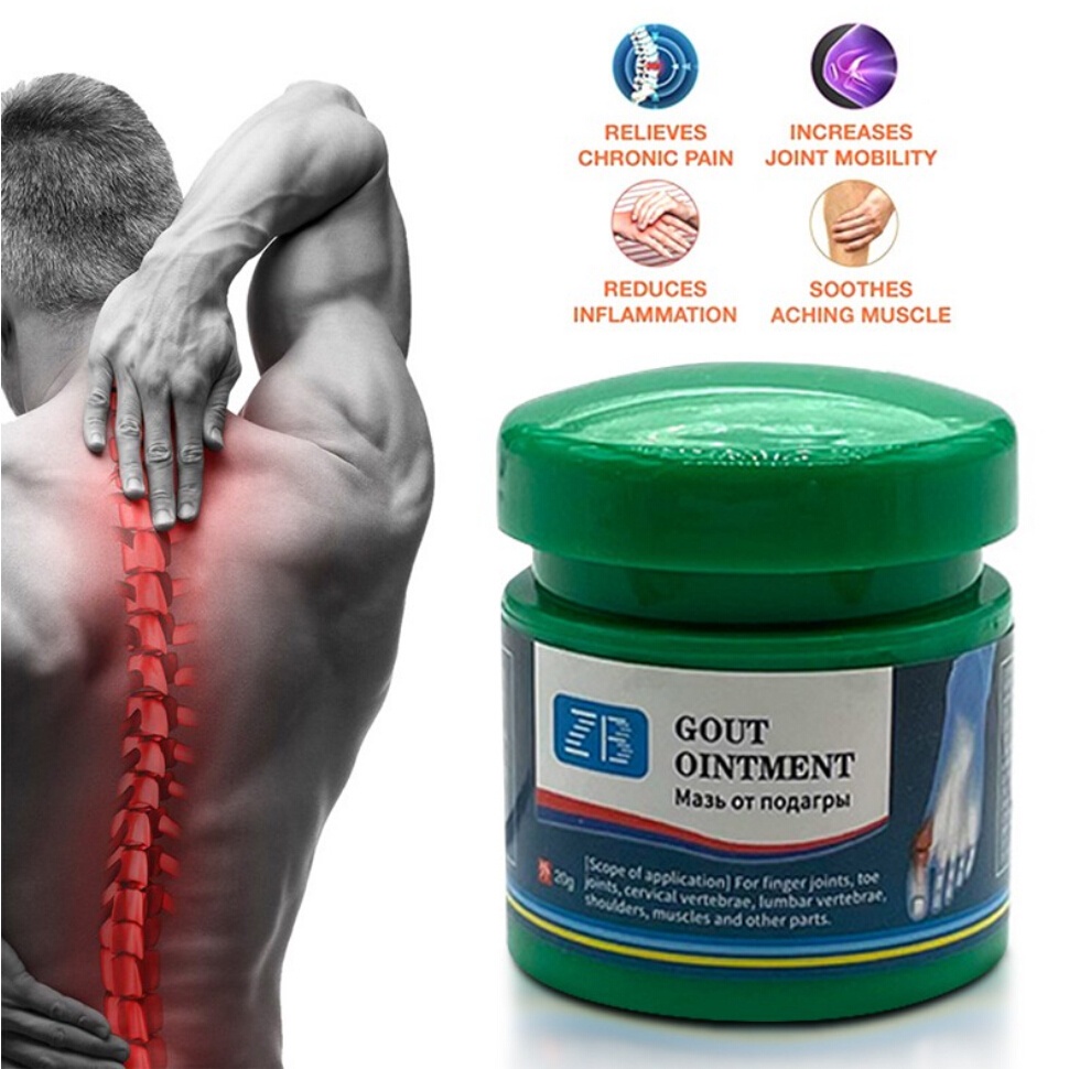 Gout Ointment Treatment Gout Cause Joint Knee Pain Toe Finger Bone Spur