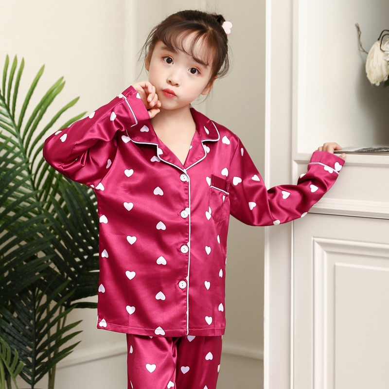 Kid's/Youth Long Sleeve Pajama Set | Blue Checkers