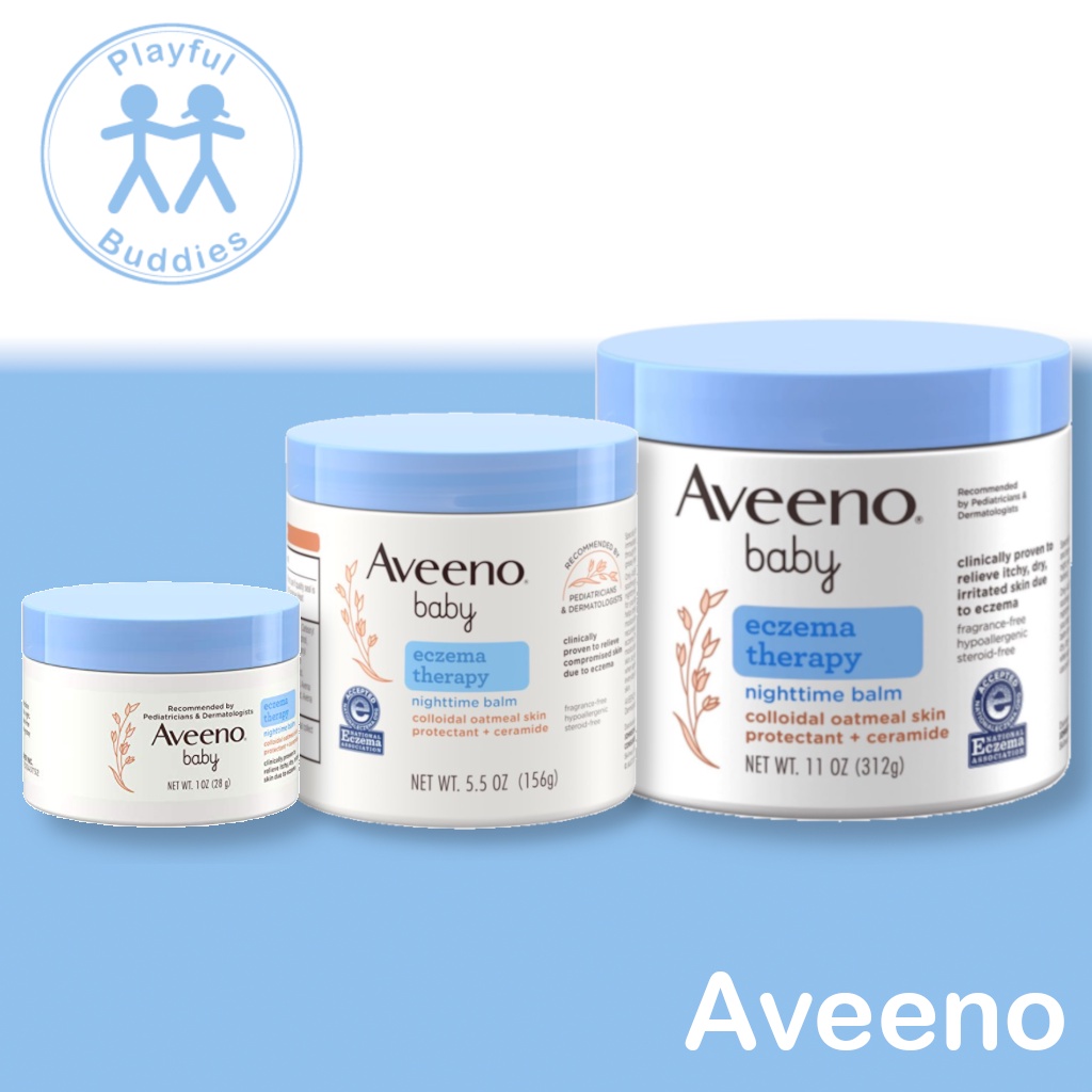Aveeno Baby Eczema Therapy Nighttime Balm, 1oz, 5.5oz or 11oz