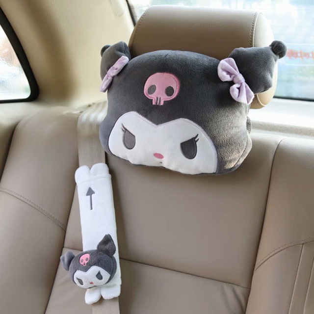 Cute Car Pillow Baby Car Headrest Neck Pillow Cartoon Black Devil Plush Car Seat Cushion Kids Headrest Car Accessor cute cartoon car accessories Shopee Philippines