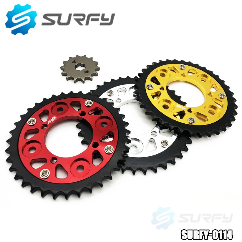 Surfy Engine Sprocket Set Made In Thailand Motorcycle Racing Hero